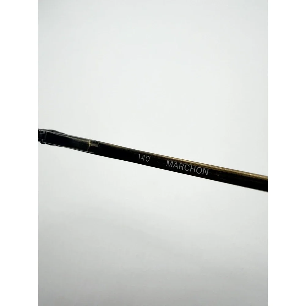 Marchon Stratus Havana/Antique Round Tortoise Eyeglasses Frames Only 51-20-140